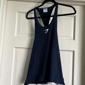 GYMSHARK Blue Tank Size Small